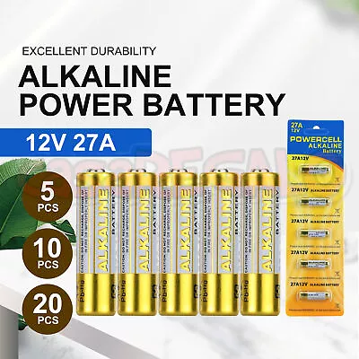 Up To 20x OZ 27A 12V MN27 LR27 A27 Alkaline Battery Garage Car Remote Alarm L828 • $3.61