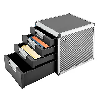 4-Drawer Vertical File Cabinet Storage Mobile Office Metal Lockable Key • $57.95