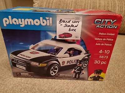 PLAYMOBIL Police Car  5673 NEW SEALED IN BOX.  • £14