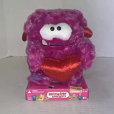 Monster Charmers Pink Monster Plush With Heart Sings New In Package 8 In. Toy • $15