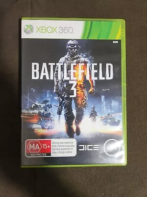 Battlefield 3 Xbox 360 2011 Shooter Electronic Arts MA15+ VGC Free Postage • $7.50