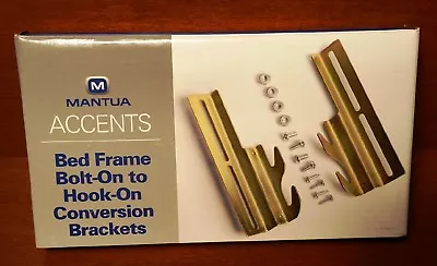 Mantua Steel Bolt On To Hook On Conversion Brackets For Bed Frame NEW IN BOX • $18.90