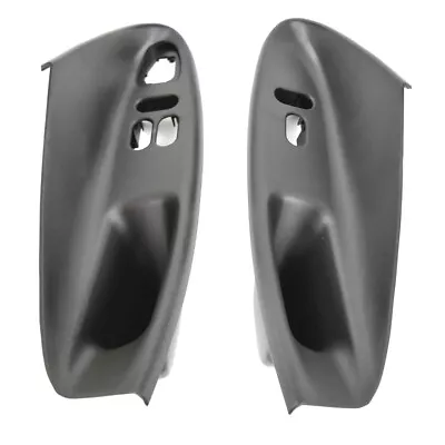 94-04 Mustang Coupe Door Panel Insert LH+RH Window Switch Housing Dark Charcoal • $41.70