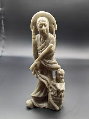 Vintage Chinese Asian Carved Soapstone Soap Stone Figure Figurine • $49.99