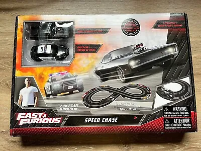 Fast & Furious  Speed Chase Slot Car Racing Track Electric Police Car & Dodge • $62