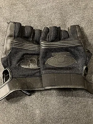 Harley Davidson Leather Willie G Motorcycle Fingerless Gloves Men’s XL 98277-14 • $49.99