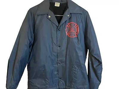 Lenoir NC Fire Department Mens Vintage Snap Front Jacket Size Medium • $24.96