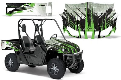 UTV Graphics Kit Decal For Yamaha Rhino 450/660/700 2004-2013 Carbon X Bright GR • $249.95