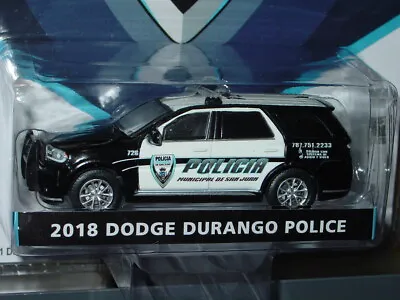 Greenlight 2018 Dodge Durango San Juan Policia Police Collectible Car B&w Mip • $9.95