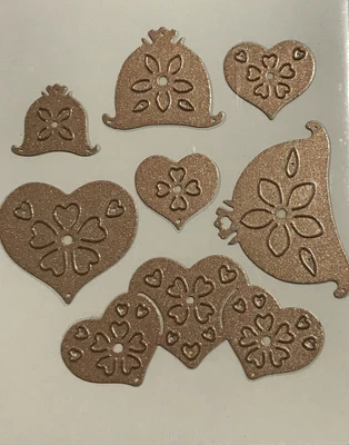 $12.75 • Buy Spellbinders Enhanceabilities ~ Hearts And Flowers ~ 7 Dies ~ S4-381