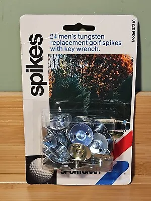 Vintage Sportcraft Spikes 24 PACK Men's Tungsten Replacement Golf Spikes NOS USA • $8.50