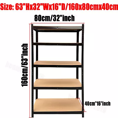 Heavy Duty Shelf Garage Steel Metal Storage 5 Level Adjustable Shelves Racking • $51.50