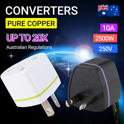 $11.59 • Buy 3X-20X US UK EU Universal To AU Australia AC Power Adapter Plug Travel Converter