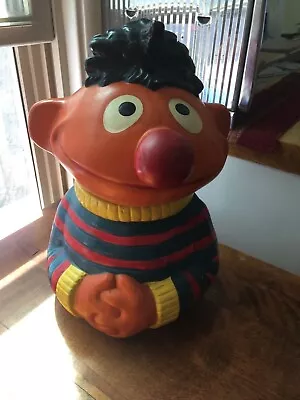 Vtg Sesame Street Ernie Cookie Jar 1973 Muppets No Flaws Hand Painted Henson • $69