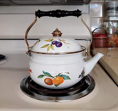 Vintage KETTLE TEA POT Enameled TABLETOPS UNLIMITED New Old Stock • $29.99