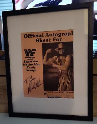 Macho Man Randy Savage Autograph 8x10In Person Autograph From May 1991 • $699.99