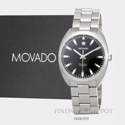 Authentic Movado Men Swiss Datron Automatic Series Stainless Steel Watch 0606359 • $1695