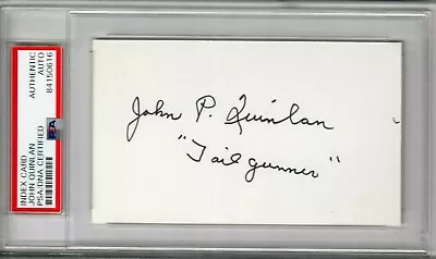 John Quinlan Signed Index Card Psa Dna 84150616 (d) Wwii Memphis Belle • $139.95