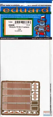 EDU23030 1:24 Eduard Color PE - Mosquito FB Mk.IV Radiators (AFX Kit) • $27.54