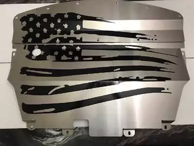 $12.95 • Buy American Flag Distressed Hood DECAL Large 23.5  Vinyl Graphics Window Car  V7-1
