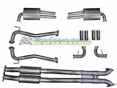 PACEMAKER STAINLESS TWIN 3  EXHAUST For HOLDEN COMMODORE VE VF SEDAN WAGON V8   • $2925
