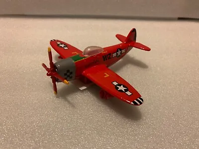 5  Metal P-47 Pullback Motorized Toy Airplane WWII Fighter Red • $11.99