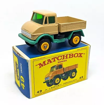 Matchbox RW No. 49b Mercedes Unimog (STANNARD CODE 3) In E4 Type Box • $37.27