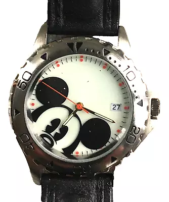 Disney  Mens Mickey Mouse Light Up Watch! With Date! New! • $75