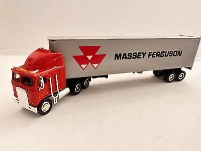 Kenworth K100E 1/64 Lockable Coin Bank Diecast Trailer Massey Ferguson • $43.99