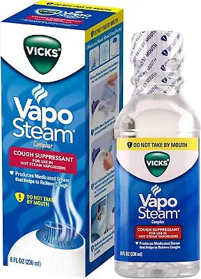 Vicks VapoSteam Medicated Liquid With Camphor A Cough Suppressant One Pack  • $32.11