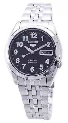 Seiko 5 Automatic 21 Jewel Black Dial Day/Date Analog SNK381K1 30M Mens Watch • $117.74