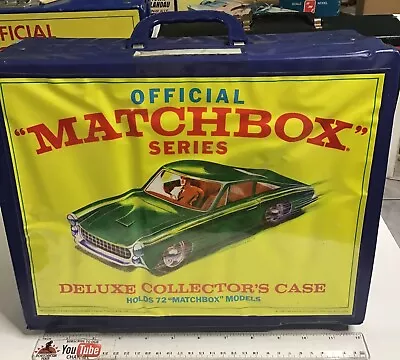 1968 Matchbox Deluxe Vynil Collectors Case Holds 72 Ho 1/64 Ferrari Berlinetta • $49.95