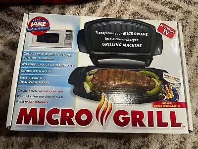 Micro Grill - As Seen On T.V. Microwaveable Grill Body By Jake With Book NIB VTG • $40