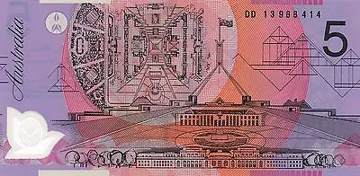 $14.90 • Buy AUSTRALIA $5 Dollars 2013 Stevens/Parkinson P57h UNC Banknote Queen Elizabeth