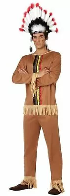 Mens Native Indian Fancy Dress Costume 1 M/L • £19.09