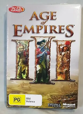 AGE OF EMPIRES III PC Video Game For Windows PG Boxed Manuals Product Key 2005 • $9.95