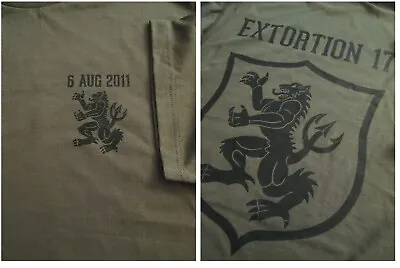 Navy SEALS EXTORTION 17 Gold Squadron 8/6/11 T-SHIRT Large Original US Design  • $21.99