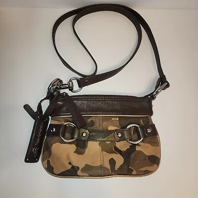 B MAKOWSKY Small Brown Leather Camo Shoulder/Crossbody Bag • $54.97