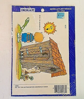 Vtg 1981 Meyercord DECALART NOS Water Applied Decals Outhouse Dance Boy Dog Sun • $12.99