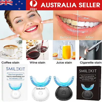 Blue Light Teeth Whitening Kit Portable USB Rechargeable Oral Care For Teeth • $34.79