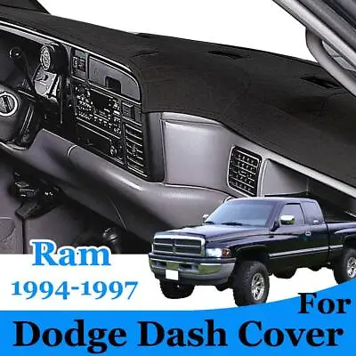 $26.29 • Buy For Dodge Ram 1500 2500 3500 Dash Cover Mat Dashmat 1994 1995 1996 1997 Black