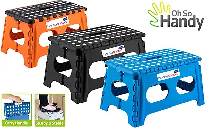 £10.49 • Buy Wide Step Stool Folding Plastic Multi Purpose Anti Slip Grip Easy Storage Strong
