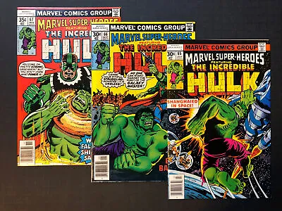 Marvel Super Heroes 65 66 67 UPPER MID / HIGH GRADE - MARVEL HULK COMIC LOT -W • $13