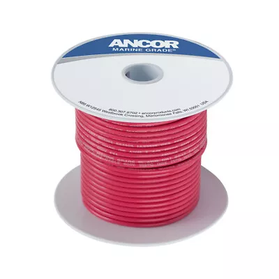 Ancor 111505 Red 8 AWG Tinned Copper Wire - 50' Marine Grade Cable • $55.02