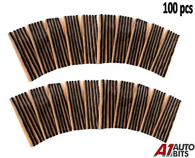 100 Pcs Car Van Bike Tubeless Tyre Puncture Repair Kit Strips Plug  20 Cm / 8  • $17.59