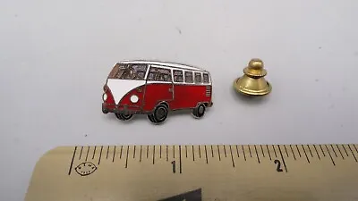 Vintage Red VW Volkswagen Bus Van Camper Hat Lapel Pin • $7.17