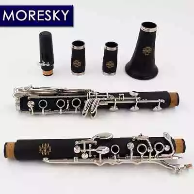 MORESKY Clarinet  Boehm System Clarinet G Tune Clarinet Nickel Plated Keys E901 • $235.60