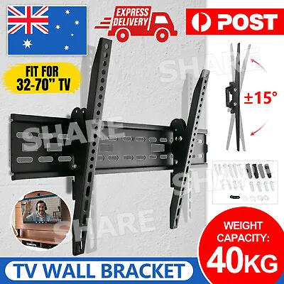 $19.95 • Buy TV Wall Mount Bracket Tilt Slim LCD LED 32 40 42 47 50 55 60 62 65 70 Inch AU