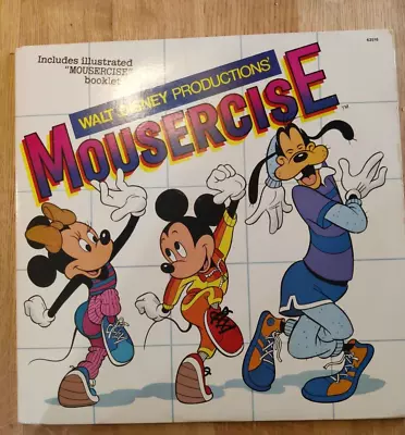 Walt Disney Productions MOUSERCISE Vinyl LP Disneyland 62516 1982 Minty • $18