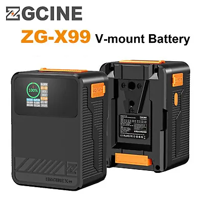 ZGCINE ZG-X99 V-mount Battery 14.8V 99.9Wh 1.3  IPS Screen D-Tap USB-C PD Output • $138